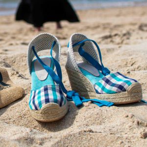 Espadrilles Bidaia Vichy Bleu