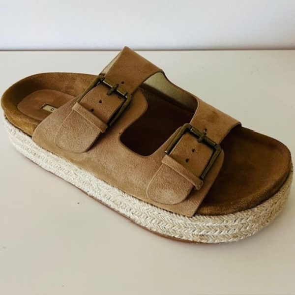 Sandale CORINTHE compensée en jute – Image 3