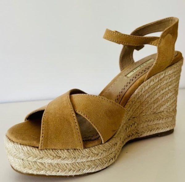 Sandale talon compensé bandes croisées IBIZA – Image 4