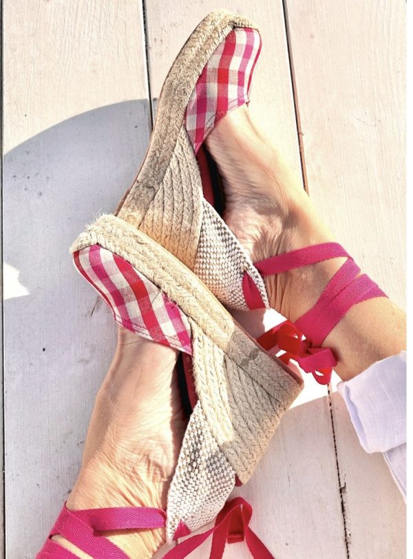 Espadrilles Bidaia Vichy Fuschia – Image 4