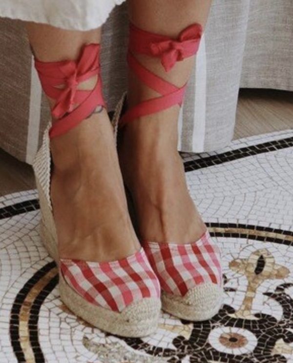 Espadrilles Bidaia Vichy Fuschia – Image 5