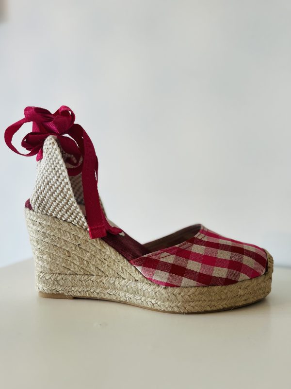 Espadrilles Bidaia Vichy Fuschia – Image 3
