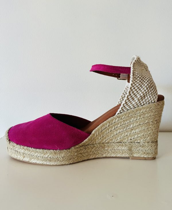 Espadrilles à Talons Compensés Milady Fuschia – Image 3