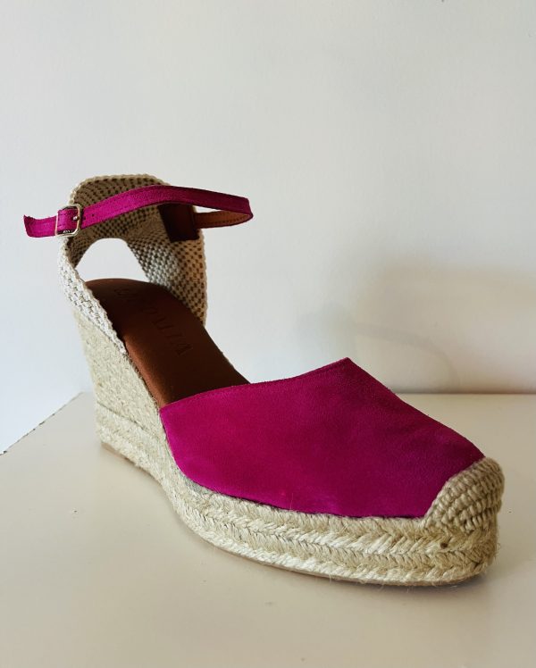 Espadrilles à Talons Compensés Milady Fuschia – Image 6