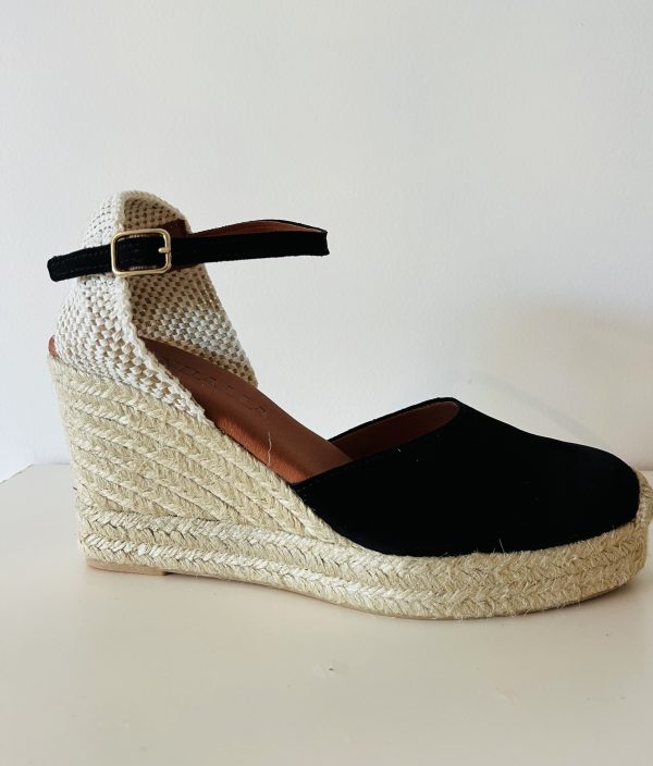 Espadrilles à Talons Compensés Milady Noir – Image 6