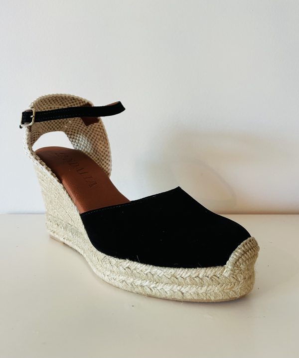 Espadrilles à Talons Compensés Milady Noir – Image 3