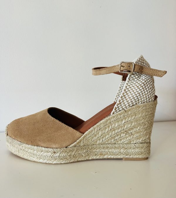 Espadrilles à Talons Compensés Milady Camel – Image 5